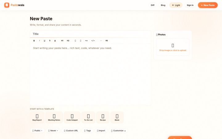 Screenshot of pastewala.com