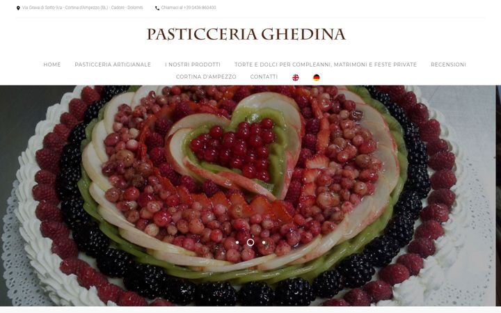 Screenshot of pasticceriacortinadampezzo.eu