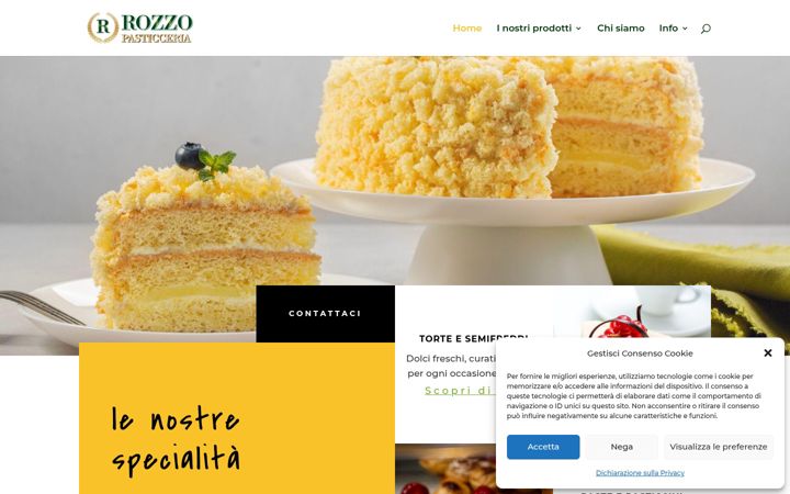 Capture d'écran de pasticceriarozzo.com