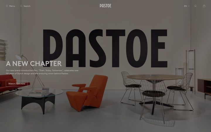 Screenshot of pastoe.com