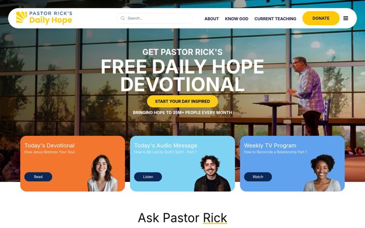 Screenshot of pastorrick.com