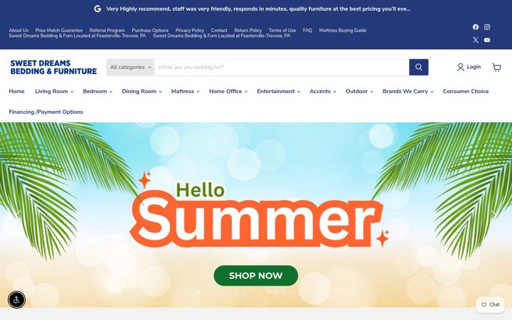 Screenshot of pasweetdreams.com