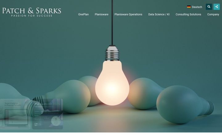 Screenshot von patch-and-sparks.com