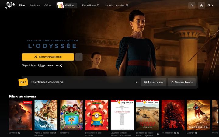 Skærmbillede af pathe.fr