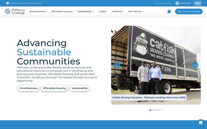 Screenshot of pathwaylending.org