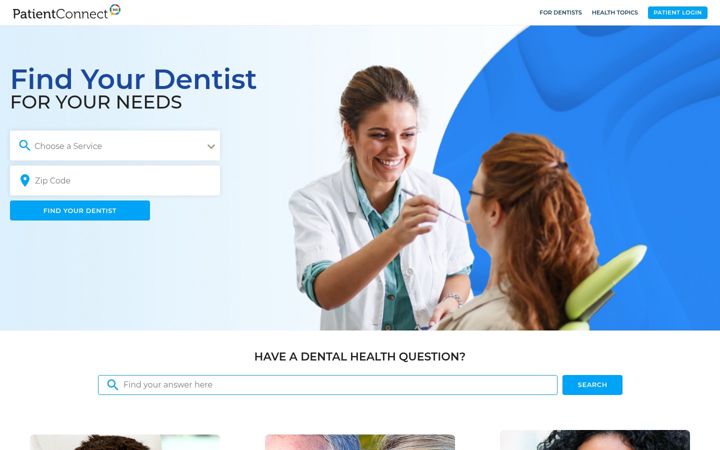 Screenshot of patientconnect365.com
