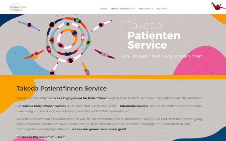 Screenshot of patienten-service.at