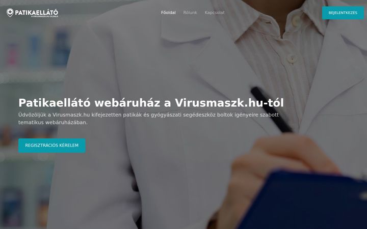 Screenshot of patikaellato.hu