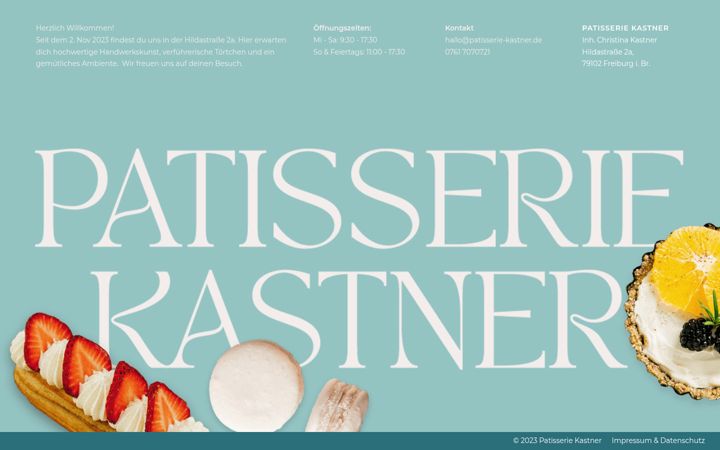 Screenshot of patisserie-kastner.de