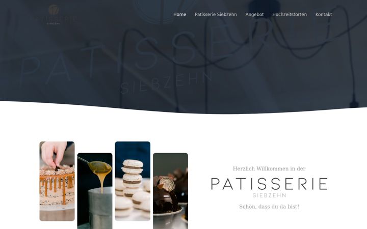 Snimka zaslona za patisserie-siebzehn.de