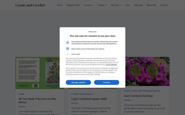 Screenshot of patriciafentie.com