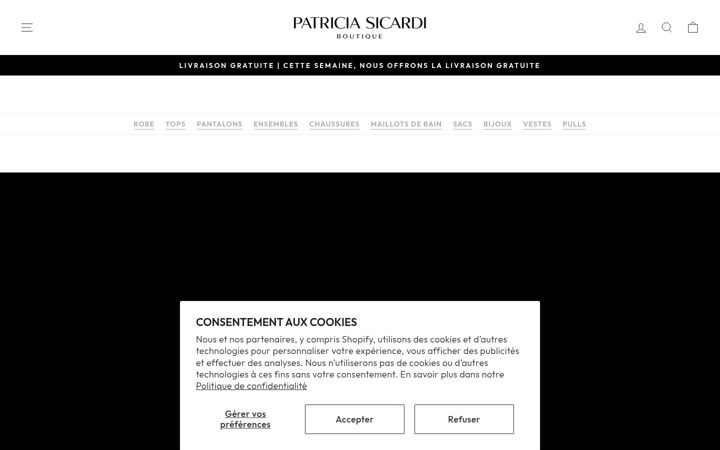 Екранна снимка на patriciasicardi.com