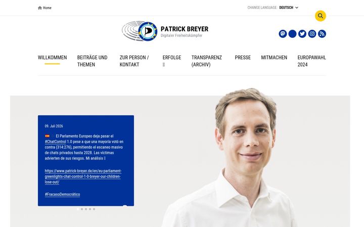 Screenshot of patrick-breyer.de