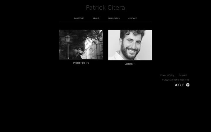 Capture d'écran de patrickcitera.com