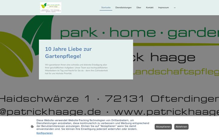 Screenshot von patrickhaage.de