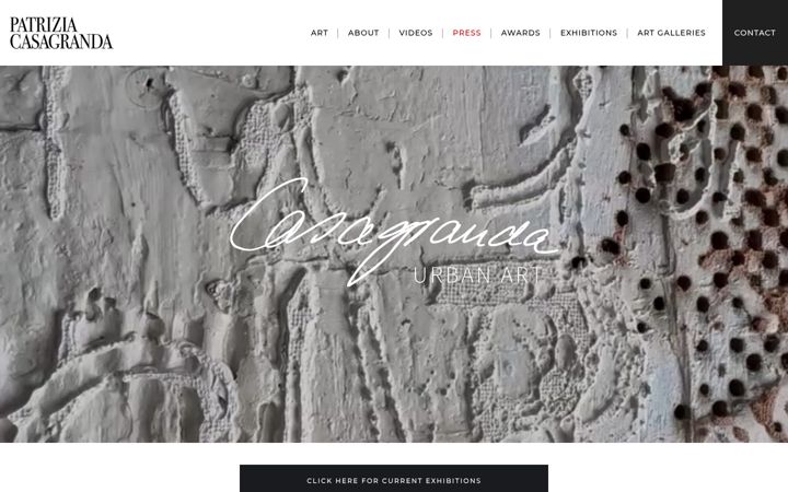 Screenshot of patriziacasagranda.com