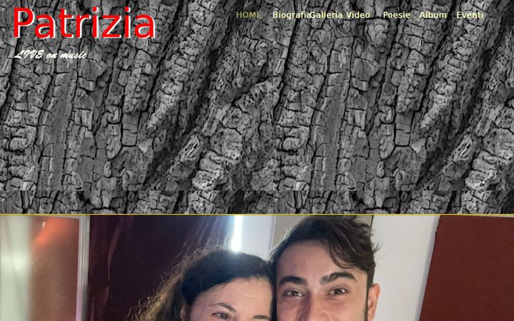 Screenshot von patriziaonmusic.it