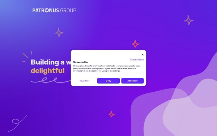 Screenshot of patronus-group.com