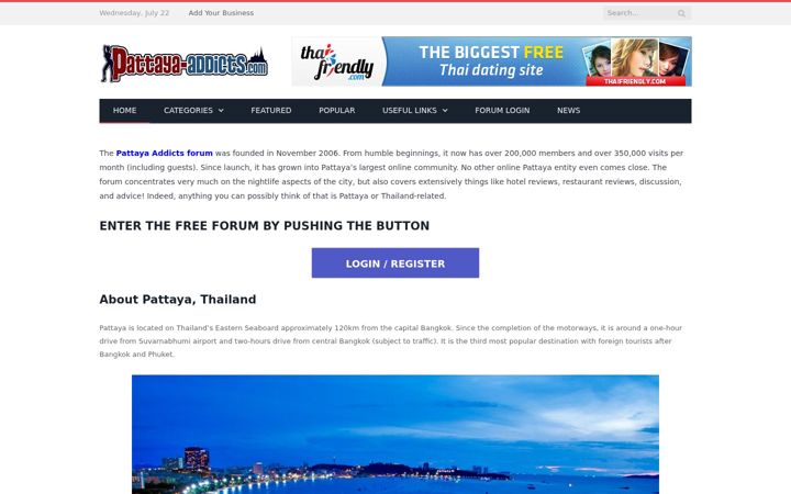 Screenshot von pattaya-addicts.com
