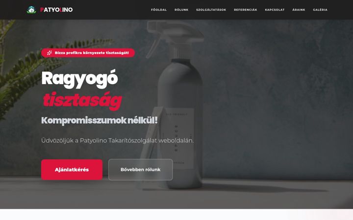 Posnetek zaslona patyolino.hu
