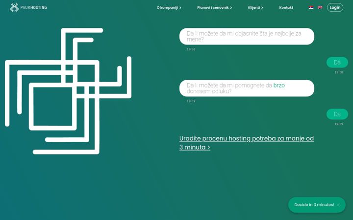 Screenshot of paukhost.com