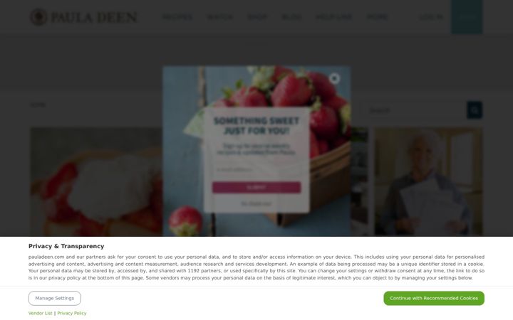 Screenshot of pauladeen.com