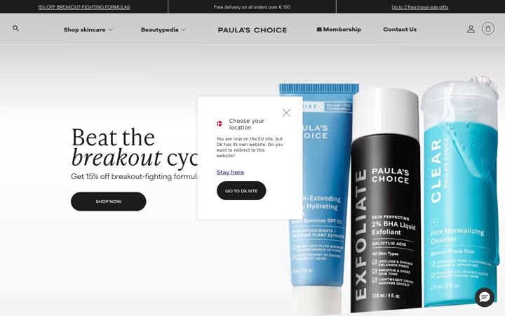 Screenshot of paulaschoice-eu.com