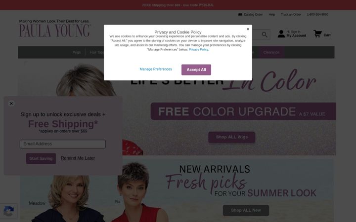 Screenshot of paulayoung.com