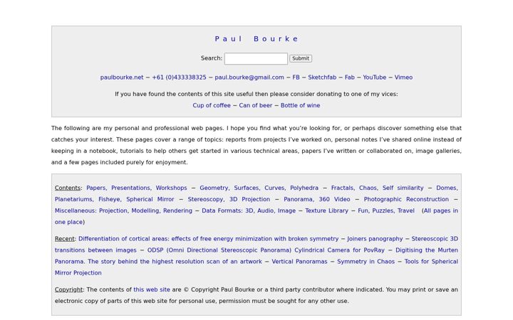 Képernyőkép: paulbourke.net
