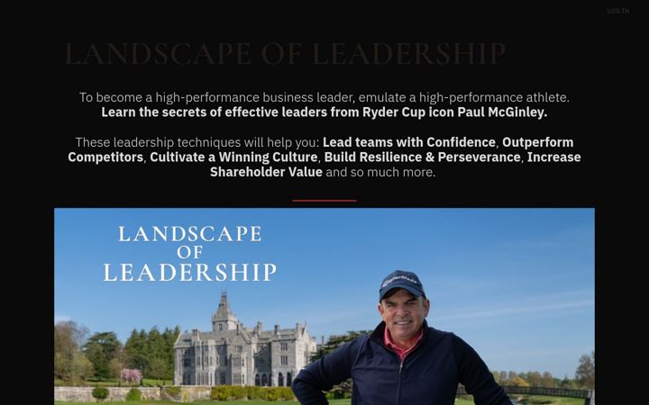 Screenshot von paulmcginleyleadership.com