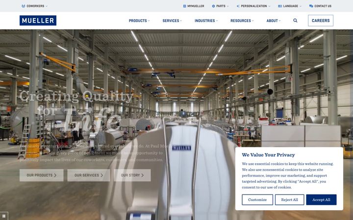 Screenshot of paulmueller.com