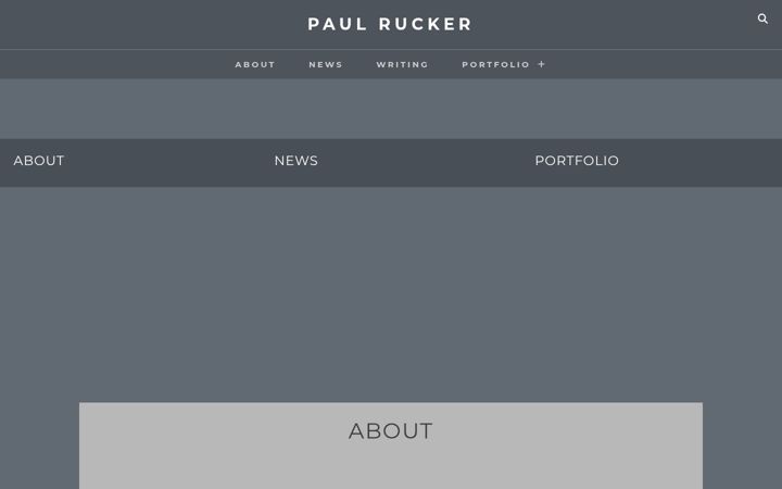 Screenshot of paulrucker.com