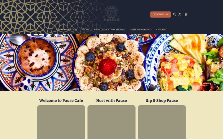 Screenshot of pausecafenyc.com