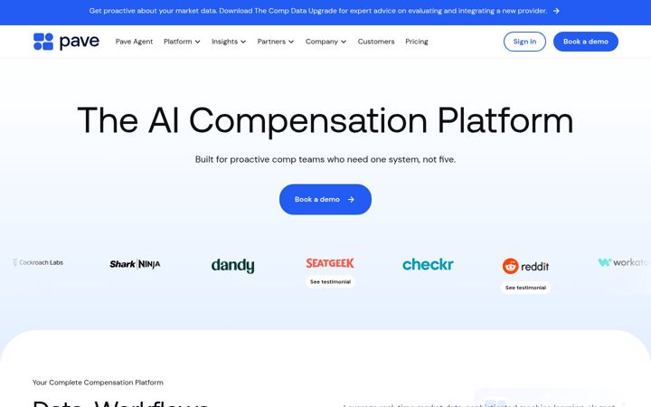 Screenshot of pave.com