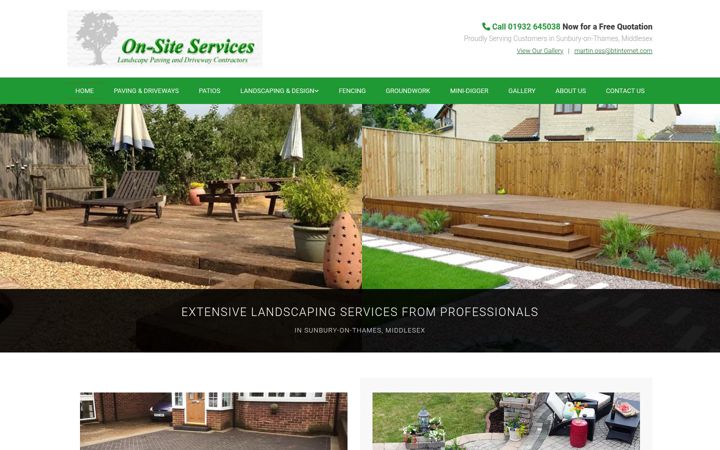 Screenshot of pavinglandscapingsurrey.co.uk