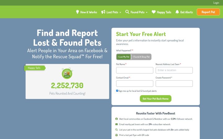 Ekrānuzņēmums no pawboost.com