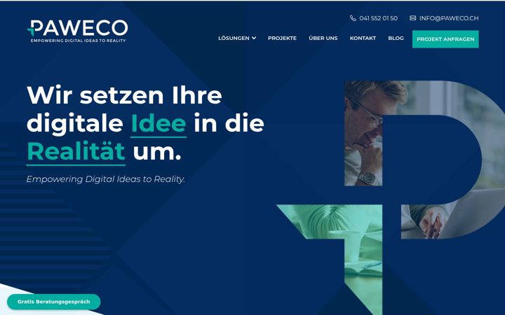 Screenshot of paweco.ch