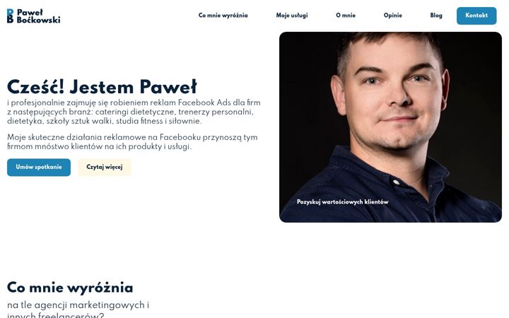 Skærmbillede af pawelbockowski.pl