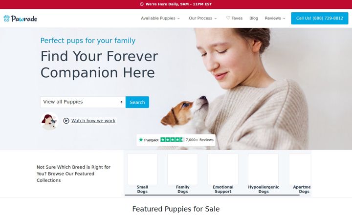 Screenshot of pawrade.com