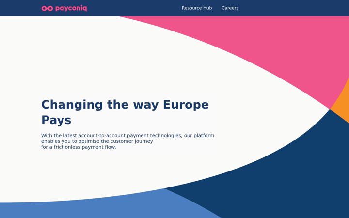 Screenshot ta' payconiq.com