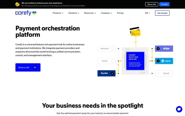 Screenshot of paycore.io