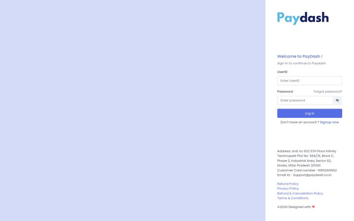 Screenshot of paydash.pro
