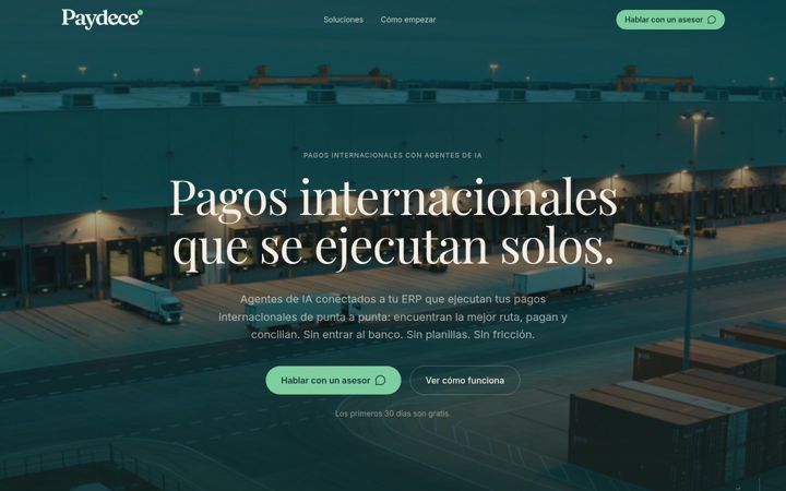 Screenshot of paydece.io