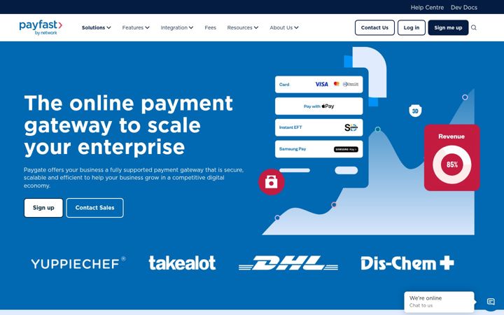 Screenshot of paygate.co.za