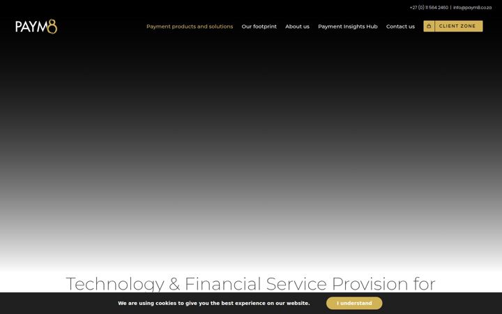 Screenshot of paym8.co.za