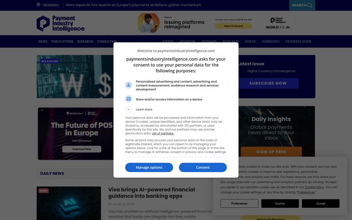 Screenshot of paymentscardsandmobile.com