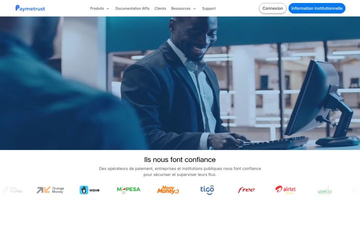 Screenshot του paymetrust.net