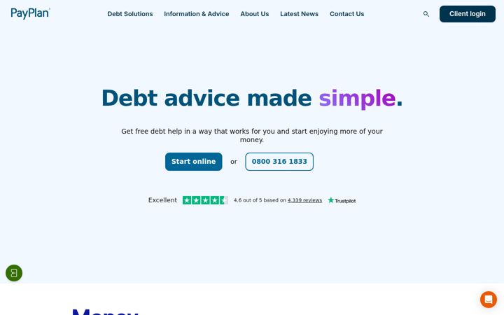 Screenshot of payplan.com