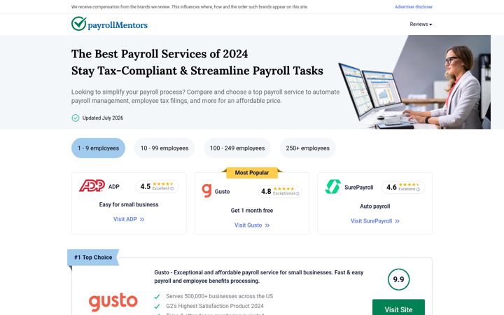 Skärmbild av payrollmentors.com