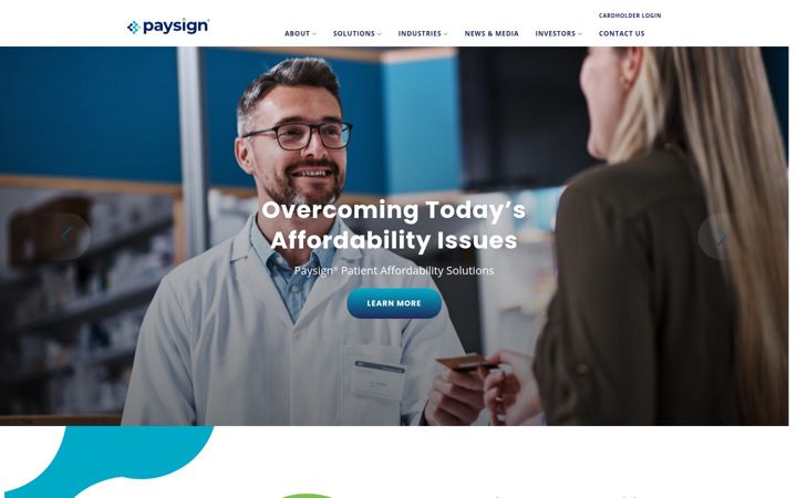 Screenshot of paysign.com